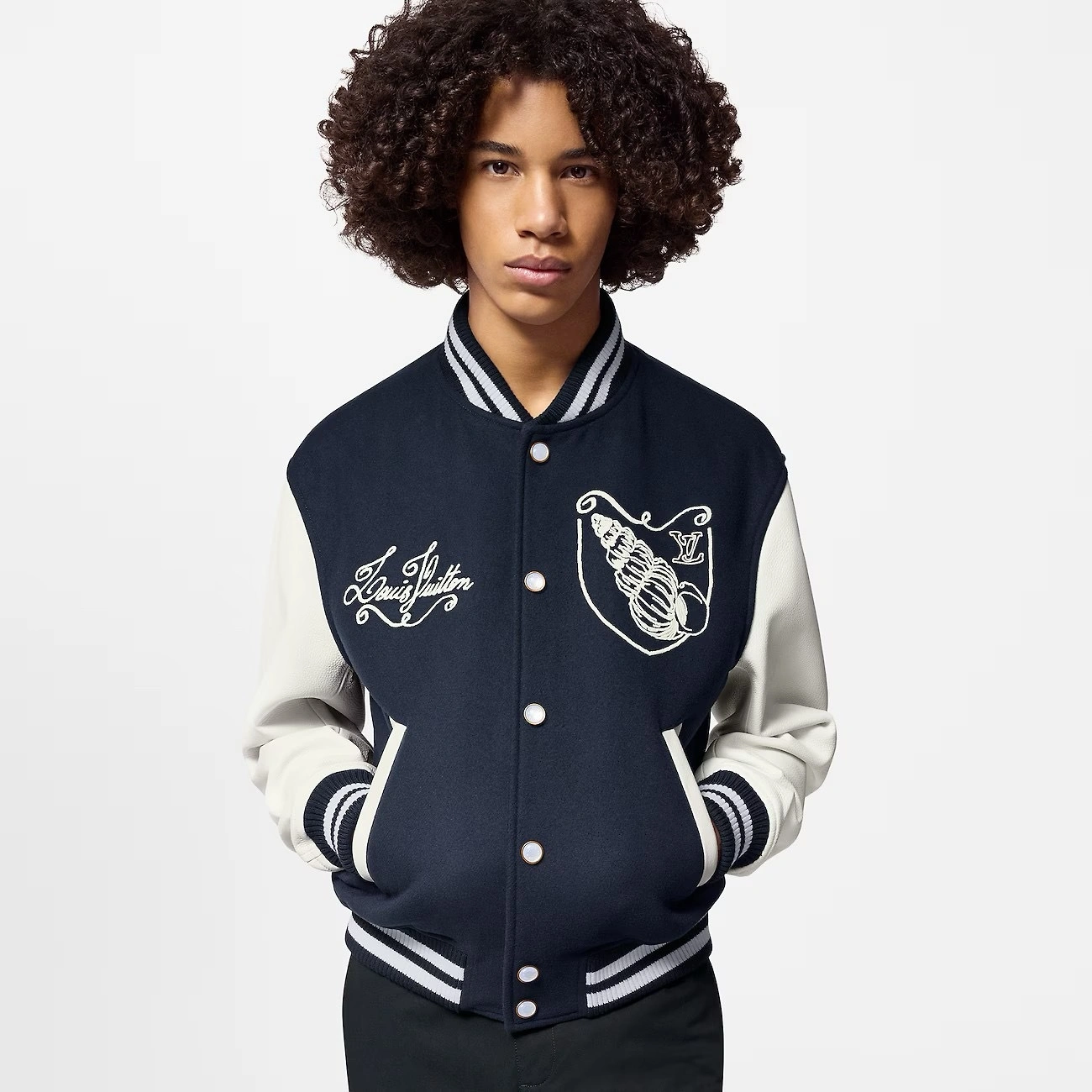 wg.luxury-- 8V cowhide wool cashmere Seashells embroidery item:E-F509L2784H